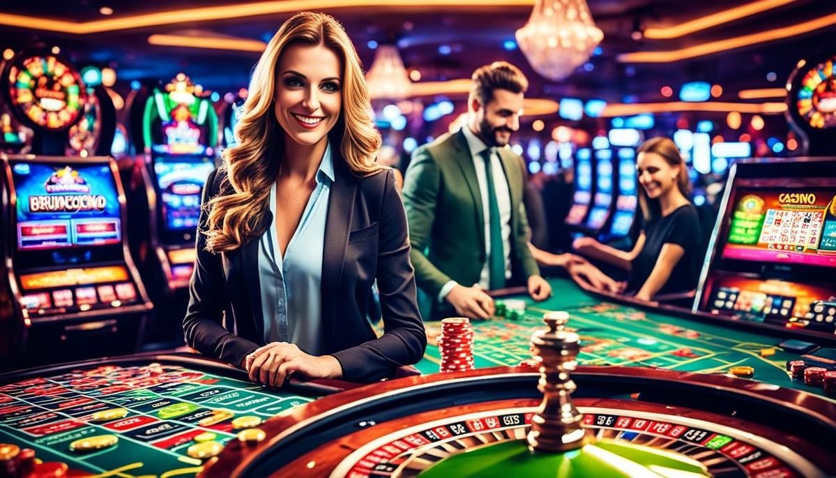 Tampilan antarmuka meja live casino menang8 yang bersih dan mudah digunakan di smartphone Indonesia